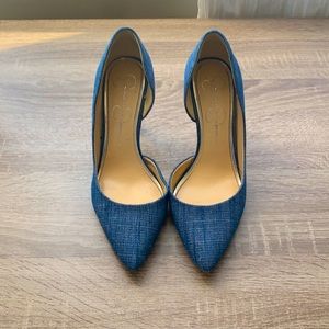 Jessica Simpson Blue Heels